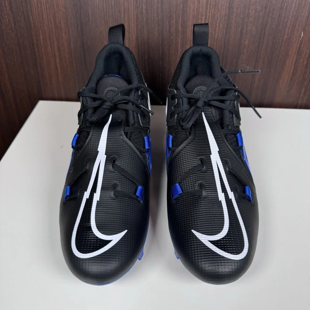Nike Alpha Menace Pro 3 Football Cleats Black Blue CT6649-007 Men Size 11